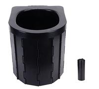 Toilettes Pliantes pour Voiture, capacité de Charge de 300 Chats, Pliable, Portable, Hauteur Confortable, Pot Porta pour Camping et Voyage (Style Ovale)