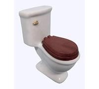 Toilettes porcelaine blanc uni miniature maison de poupée