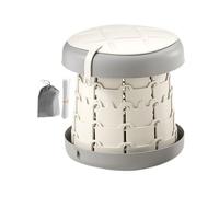 Toilettes portables et pliables, avec base stable sans glissement, 25,8x26,8 cm, pot de voyage pour, pot pliant portable, facile à utiliser et à nettoyer, pour les voyages et les vacances ou l