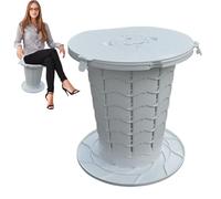 Toilettes portables pliables pour adultes, siège de voiture de voyage étanche, 34 x 32,6 cm, supporte 400 kg, seau pour hôpital, camping-car, bateau, camion, design compact et léger pour voyage
