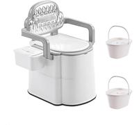 Toilettes portables pour adultes, percée avec accoudoirs pour personnes âgées et handicapées, design pratique et confortable