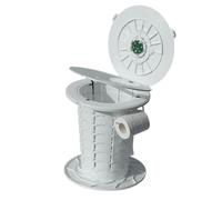 Toilettes portables pour camping - Toilettes de camping légères et imperméables - Capacité 400 kg - Seau avec siège pour lit, hôpital, bateau et camion