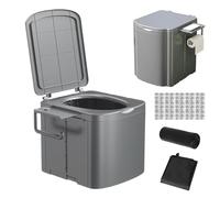 Toilettes portables pour le camping | Toilettes portables pliables avec poignée ergonomique, siège d'apprentissage de la propreté compact avec support de rangement latéral pour camping-car, plage