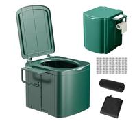 Toilettes portables | Toilettes portables pliables avec poignée ergonomique - Siège de toilette pliable avec étagère pour voyage, camping-car, voiture, adultes et