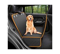 Toilettes pour Chien Bacs à litières pour chiens Housse de siège de voiture chien tapis de voiture chien de compagnie coussin de siège arrière de voiture suspendu protège-matelas(Orange border)