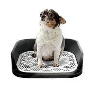 Toilettes pour Chien, Toilettes Portables avec Plateau pour Maison intérieure Chiot Balcon,Toilettes pour Chiens Teddy Chihuahua 50 * 40CM (Noir)