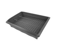 Toilettes pour Chiens à Drainage Direct, Plastique, Intérieur | Grille Amovible, Design Incliné, Entretien Rapide, Usage Appartement, Apprentissage Propreté