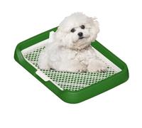 Toilettes pour Chiens - Plateau Plat pour urinoir avec Grille en, Support réutilisable pour uriner | Installation Facile, Colonne Amovible, urinoir intérieur, Fournitures de Formation