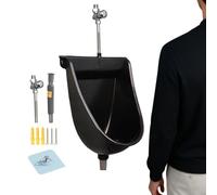 Toilettes Suspendues Murales - Séparateur d'Urine avec Fonction de Chasse d'Eau,Urinoirs Pour Hommes | Pour Exterieur Maison Jardin Camping-Car Appartement Papa Petit-Ami Grand-Pere