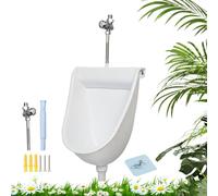 Toilettes Suspendues - WC Murale Pour Hommes Avec Chasse D'eau - Urinoir pour Hommes | Pour Exterieur Maison Jardin Camping-Car Appartement Papa Petit-Ami Grand-Pere