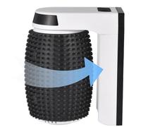 Toiletteur automatique pour chat ? Masseur électrique pour chat avec brosse murale | Grattoir d'angle avec pochette à herbe à chat | Peigne de toilettage doux pour chats d'intérieur, long et court |