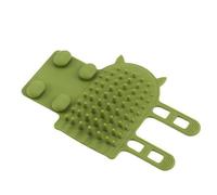 Toiletteur automatique pour chat - Peigne de massage pour chat, griffoir d'angle mural en silicone souple avec double sangle, fixé à la jambe de table ou à la main, fournitures de toilettage pour