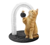 Toiletteur Autonome Pour Chat D'intérieur,Arche De Toilettage Avec Brosse Massante - Tapis À Gratter Avec Brosse Anti-Perte De Poils, Jouet Anti-Dérapant Pour Protection Des Meubles