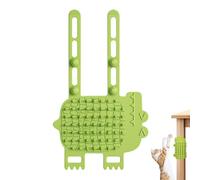 Toiletteur d'angle pour chat | Brosse en silicone | Peigne de massage réglable | Grattoir pour le visage des animaux de compagnie pour soulager les démangeaisons, enlever les poils morts, toiletteur