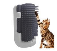 Toiletteur d'angle pour chats d'intérieur - Jouets à gratter confortables - Brosse murale pour chats et chats - Grattoir mural pour poils courts et longs