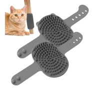 Toiletteur de coin de chat mural, brosse de coin pour chat | Griffoir en silicone pour animaux de compagnie - 2 peignes de massage pour chaton, griffoir pour le visage d'ani