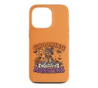 Toiletteur pour Chien Halloween Toilettage Les Petits Monstres Coque pour iPhone 13 Pro