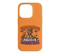 Toiletteur pour Chien Halloween Toilettage Les Petits Monstres Coque pour iPhone 14 Pro