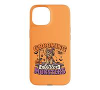 Toiletteur pour Chien Halloween Toilettage Les Petits Monstres Coque pour iPhone 15