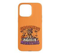 Toiletteur pour Chien Halloween Toilettage Les Petits Monstres Coque pour iPhone 15 Pro Max