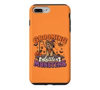 Toiletteur pour Chien Halloween Toilettage Les Petits Monstres Coque pour iPhone 7 Plus/8 Plus