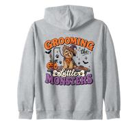 Toiletteur pour Chien Halloween Toilettage Les Petits Monstres Sweat à Capuche