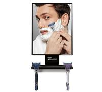 ToiletTree Products Ultimate Miroir de Salle de Bain Anti-buée avec raclette