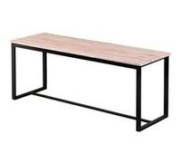 - Banc d'intérieur Dock en MDF et Métal - H.45cm x L.120 cm - Beige et Noir - Dock