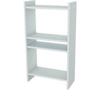 Toilinux - Bibliothèque 4 étages Pera 90 cm - Blanc - Pera Blanc