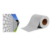 Toilinux - Brise Vue Occultant Clôture en PVC 450 g/m² - 70 m x 19 cm - 70 clips de montage - Gris Clair Gris G