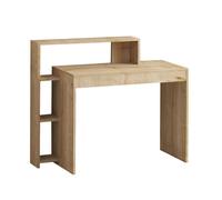 Toilinux - Bureau design scandinave en bois MARTIN - Beige - MARTIN Beige G