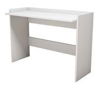 Toilinux - Bureau design simple L.120 cm - Blanc - Ermo Blanc G