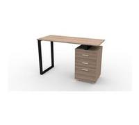 - Bureau James - 120x50x75cm - Marron et Noir