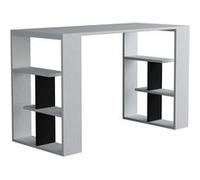 Toilinux - Bureau simple - L.120cm - Blanc - Snake Blanc G