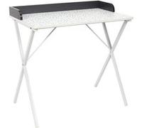 - Bureau Simple en Mélaminé et Acier - Bleu - Terrazzo