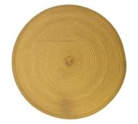Toilinux.com Lot 6X Set de Table Tressé Rond - Diam. 38 cm - Moutarde