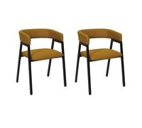 Toilinux.com Lot de 2 fauteuils Design Atome - Jaune