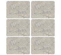 Toilinux.com Lot de 6 Sets de Table Motifs Tropical Wild - 28 x 43 cm - Ecru