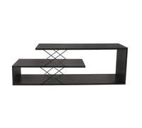 Toilinux - Meuble TV en bois MATHIS - Gris anthracite - MATHIS G