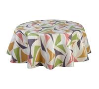 Toilinux.com Nappe en Toile cirée Ronde Figu - Diam. 150 cm - Vert