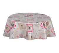 Toilinux.com Nappe en Toile cirée Ronde UNDO - Diam. 150 cm