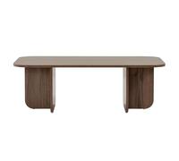 Toilinux.com Table Basse Design Effet Bois foncé Leandro - Marron