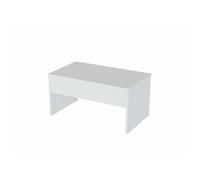 Toilinux.com Table Basse relevable en Bois - Blanc