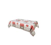 Toilinux.com Toile cirée Chalet - 140 x 240 cm - Rouge