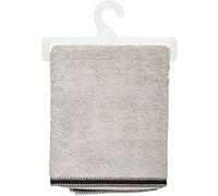 Toilinux - Drap de bain Joia avec liseré 150x100 cm - Beige et Noir - Joia Beige G
