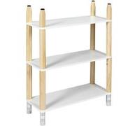 - Etagère 3 niveau Crayons pour enfant - Blanc et marron - Crayons