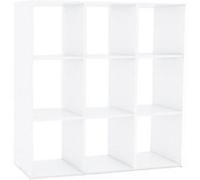 - Etagère 9 cases - Julie - Blanc - 104 x 29 x 108 cm