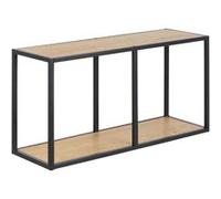 - Etagère horizontale ajourée 1 niveau en MDF et métal - Noir et Beige - Sireine