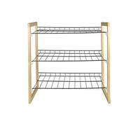 Toilinux - Etagère multi-usage 3 niveaux en pin et métal - Housebox