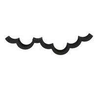 Toilinux - Etagère nuage pour WC en bois - Noir G